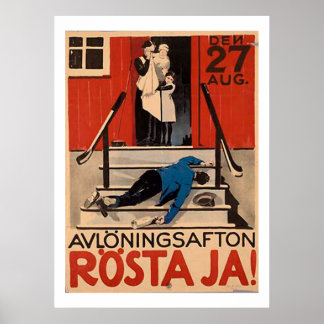 Vintage Polish Prohibition Poster 1922