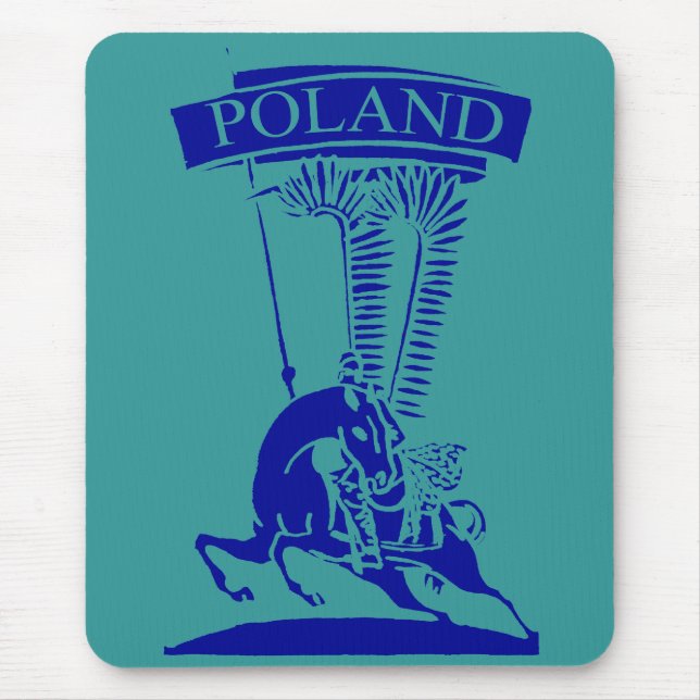 Vintage Polish Winged Hussar Mouse Mat (Front)