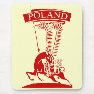 Vintage Polish Winged Hussar Mouse Mat