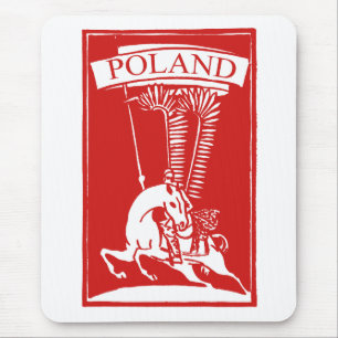 Vintage Polish Winged Hussar Mouse Mat
