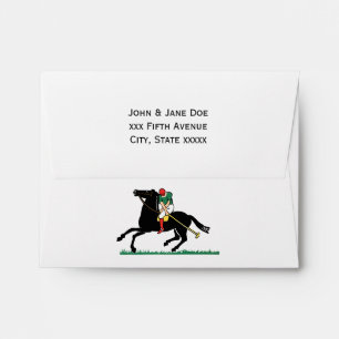 Vintage Polo Player on Pony Envelope