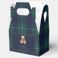 Vintage Polo Teddy Bear Birthday Party Favour Boxe