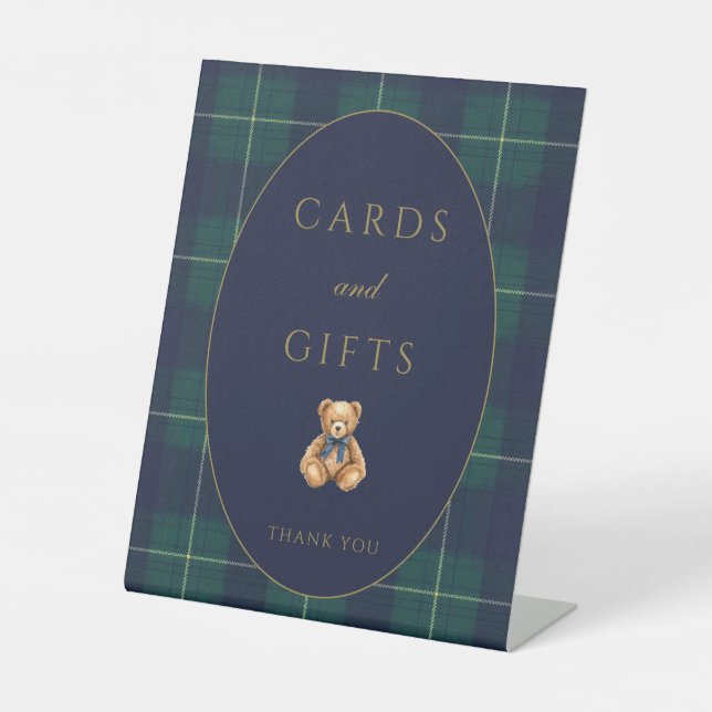 Vintage Polo Teddy Bear Cards and Gifts Sign (Front)