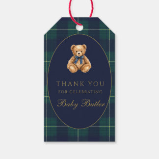Vintage Polo Teddy Bear Thank You Gift Tag