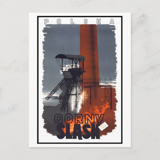 Vintage Polska Poland Slask Postcard (Front)