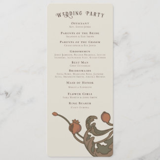 Vintage Pomegranate Fans  Programme