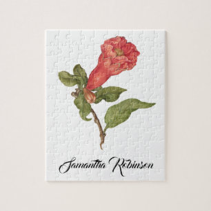 Vintage pomegranate flower blooming illustration  jigsaw puzzle