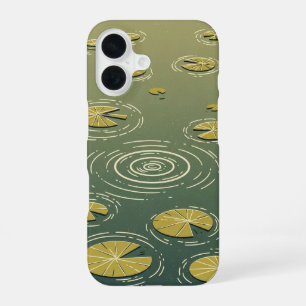 Vintage Pond with Water Lilies iPhone 16 Case