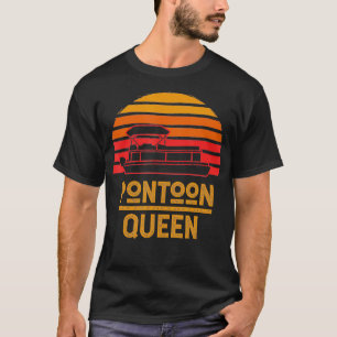 Vintage Pontoon Women Funny Boating T-Shirt