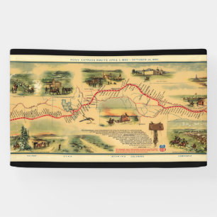Vintage Pony Express Banner