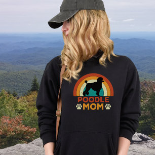 Vintage Poodle Dog Mum Sunset  Sweatshirt