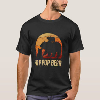 Vintage Pop Pop Bear Gifts For Father's Day Dad Gr T-Shirt