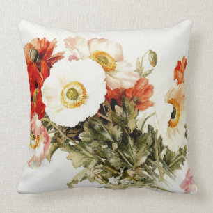 Vintage Poppies Cushion