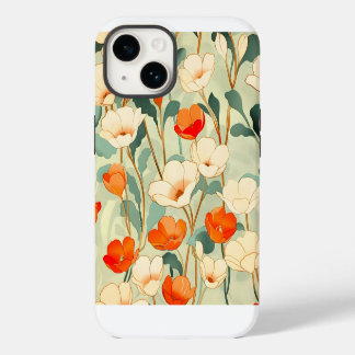Vintage Poppy Blossom iPhone 14 Case