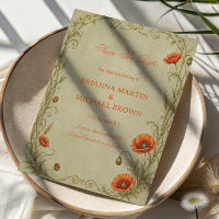 Vintage Poppy Botanical