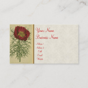 Vintage Poppy Business/Profile Card