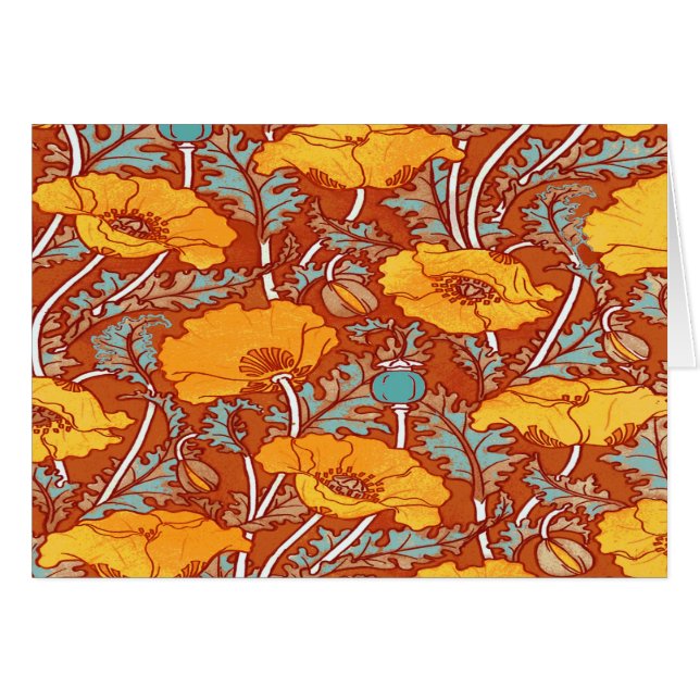 Vintage Poppy ~ Card (Front Horizontal)