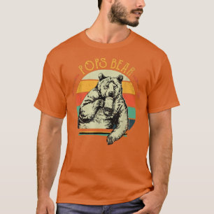 Vintage Pops Bear Shirt Funny Fathers Day