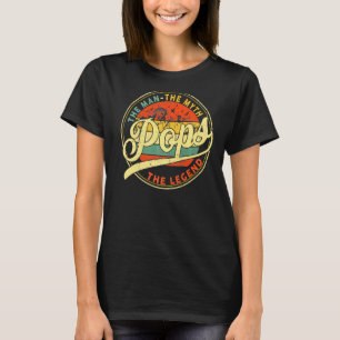 Vintage Pops Man Myth Legend Daddy Grandpa  Ideas  T-Shirt
