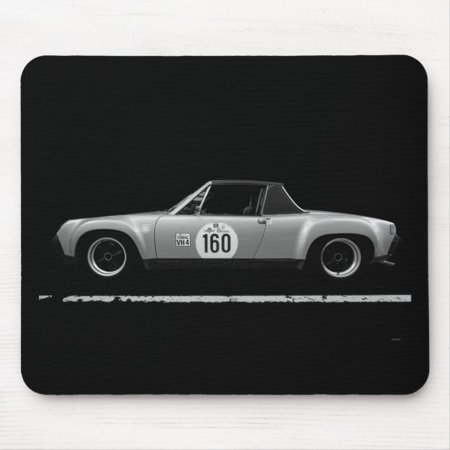 Vintage Porsche Race Car Mouse Mat (Front)