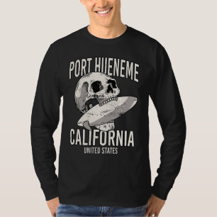 Vintage Port Hueneme Beach California CA Retro Sur T-Shirt