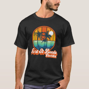 Vintage Port St Lucie Florida Summer 90s Beach Sou T-Shirt