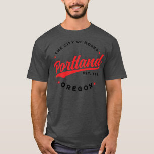 Vintage Portland Oregon City of Roses Retro USA 1 T-Shirt