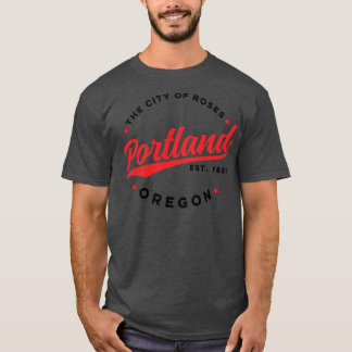 Vintage Portland Oregon City of Roses Retro USA 1 T-Shirt