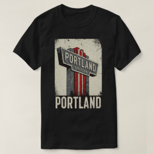 Vintage Portland Oregon T-Shirt - Iconic White Sta