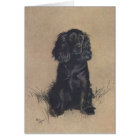 Vintage Portrait of a Cocker Spaniel,