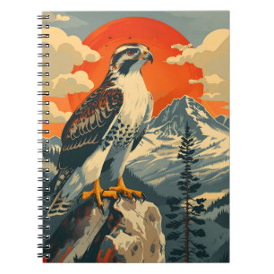Vintage Portrait of the American Goshawk Notebook