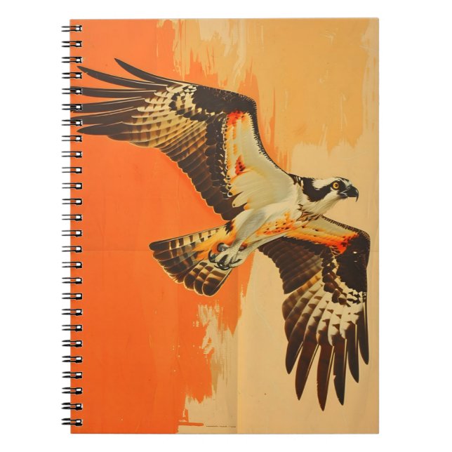 Vintage Portrait of the Osprey Notebook (Front)