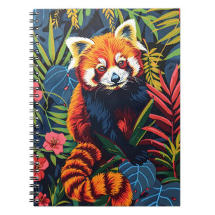 Vintage Portrait of the Red Panda Notebook