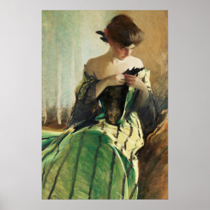 Vintage Portrait Painting Woman Classic Art Poster