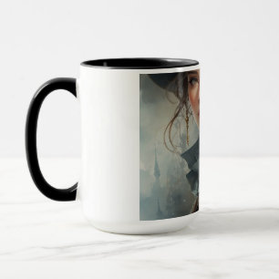 Vintage Portrait Woman Mug - Victorian Girl Coffee