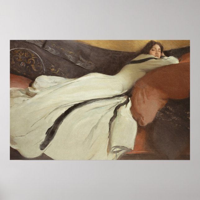 Vintage Portrait Woman Painting Classic Art Poster (Front)