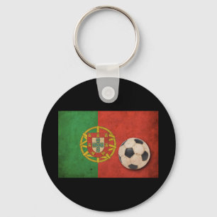 Vintage Portugal Flag Key Ring