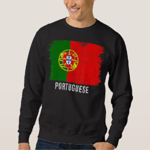 Vintage Portugal Flag Portuguese Proud Of My Roots Sweatshirt