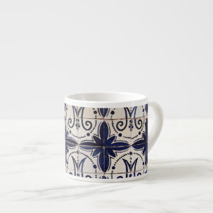 Vintage portuguese azulejo espresso cup