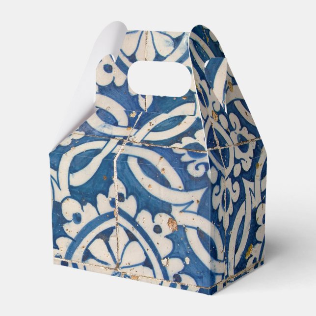 Vintage portuguese azulejo favour box (Front Side)