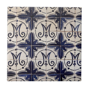 Vintage portuguese azulejo tile