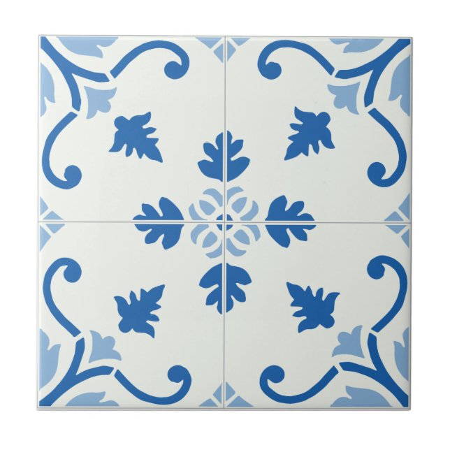 Vintage Portuguese Azulejo Tile Pattern (Front)