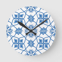 Vintage Portuguese Azulejo Tile Pattern