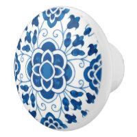 Vintage Portuguese Blue Azulejos Tile Pattern