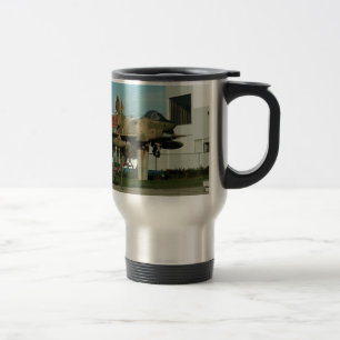Vintage Portuguese Fighter Jet Travel Mug
