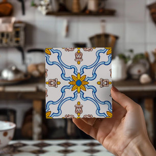 Vintage Portuguese Home Decor Coastal Lisboa Tile