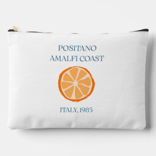 Vintage Positano Amalfi Coast 1985 Orange Pouch