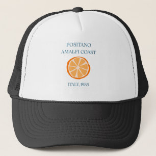 Vintage Positano Amalfi Coast Orange Aesthetic Hat