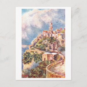 Vintage Positano, Italy Postcard