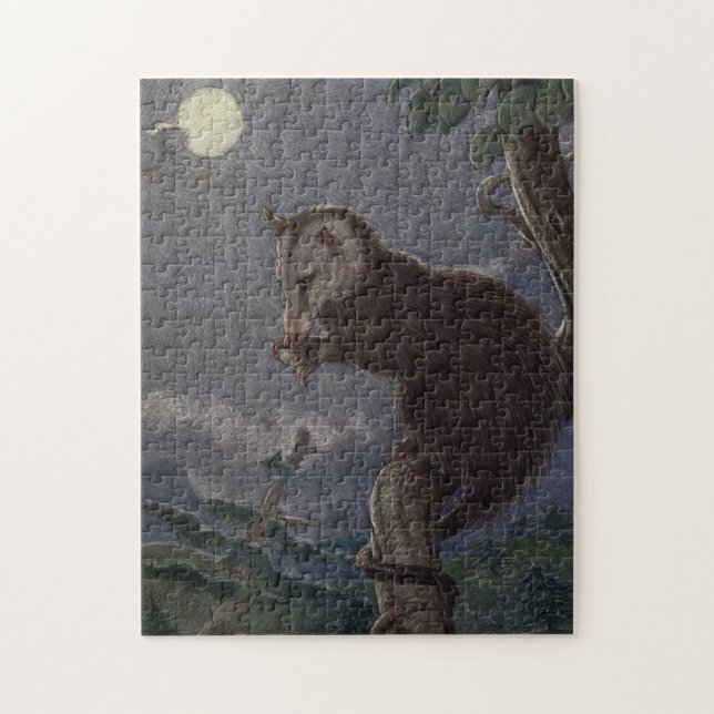 Vintage Possum Painting (1909) Jigsaw Puzzle (Vertical)